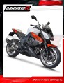 kompletny układ wydechowy z tłumikiem DOMINATOR Full System HP1 CZARNY pasujący do motocykla Kawasaki Z1000 2010 - 2013 5