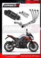 kompletny układ wydechowy z tłumikiem DOMINATOR Full System HP1 CZARNY pasujący do motocykla Kawasaki Z1000 2017 - 2020