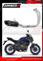 kompletny układ wydechowy z tłumikiem DOMINATOR Full System HP8 CZARNY pasujący do motocykla Yamaha MT 07 2014 - 2020