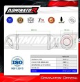 kompletny układ wydechowy z tłumikiem DOMINATOR Full System HP8 pasujący do motocykla Kawasaki NINJA 400 2018 - 2022 6