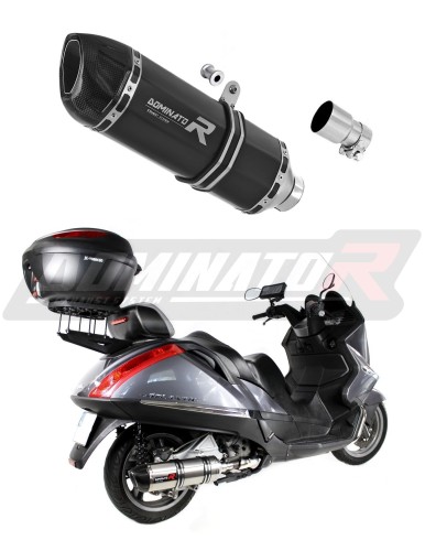 échappement silencieux DOMINATOR HP1 noir compatible avec la moto Aprilia Atlantic 500 Sprint  3