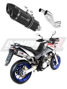 Aprilia Pegaso 650 Strada 2007 - 2010 Pot d'échappement Silencieux HP1 NOIR + dB killer medium