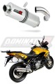 échappement silencieux DOMINATOR ovale compatible avec la moto Aprilia ETV 1200 Caponord 2013  2016 5