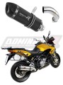 échappement silencieux DOMINATOR HP1 noir compatible avec la moto Aprilia ETV 1200 Caponord 2013  2016 3