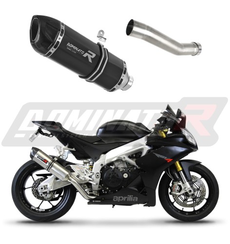 échappement silencieux DOMINATOR HP1 noir compatible avec la moto Aprilia RSV 4 R APRC Factory 2011  2015 3