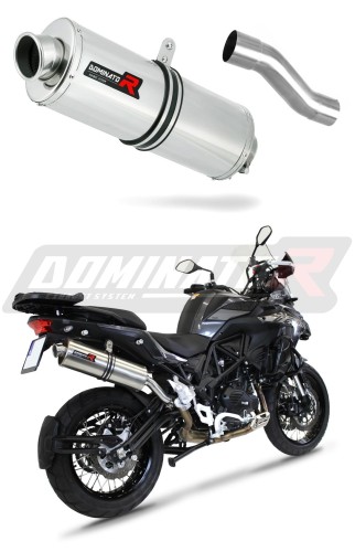échappement silencieux DOMINATOR ovale compatible avec la moto Benelli TRK 502 X 2018  2021 6
