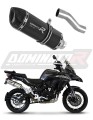 échappement silencieux DOMINATOR HP1 noir compatible avec la moto Benelli TRK 502X 2018  2021 3