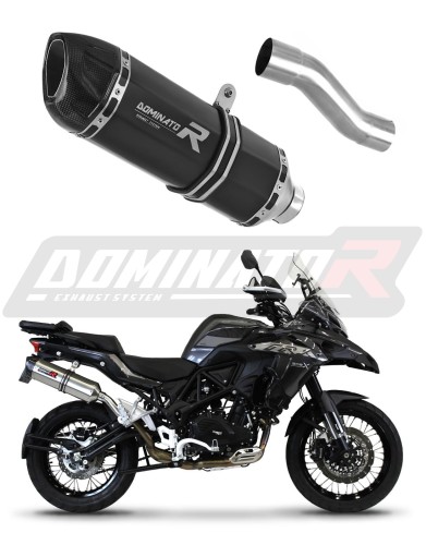 échappement silencieux DOMINATOR HP1 noir compatible avec la moto Benelli TRK 502X 2018  2021 3