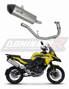 Benelli TRK 502 X 2018 - 2021 Ligne complète d'échappement Collecteur Silencieux Titane HP7 + dB killer medium