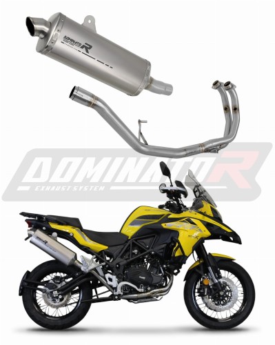 système d’échappement complet avec silencieux DOMINATOR Full System titane P7 compatible avec la moto Benelli TRK 502 X 2022  2023 5