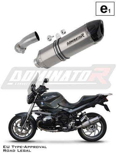 exhaust muffler DOMINATOR homologated road legal titanium HP1 fits to BMW R1200R 2010  2014 6