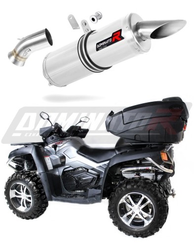exhaust muffler DOMINATOR ROUND fits to Cf moto X8 Terralander 800 V Twin 2012  2016 5