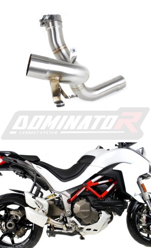 decat mid muffler DOMINATOR Mid Pipe fits to MTS 1200 / 1200 S MULTISTRADA 2015  2017 9