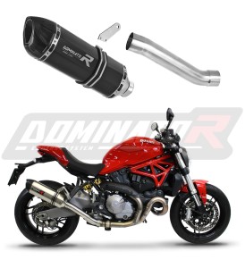 Ducati MONSTER 821 2018 - 2021 Pot d'échappement Silencieux HP1 NOIR + dB killer medium