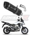 Honda VFR 800 X Crossrunner 2015 - 2021 EXHAUST Muffler Auspuff Sportauspuff Silencer Echappement Silencieux Scarico Scarichi Escape Wydech Tłumik HP1 BLACK DOMINATOR x