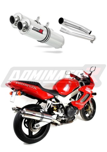 échappement silencieux DOMINATOR rond compatible avec la moto Honda VTR 1000F Firestorm 2002  2006 5