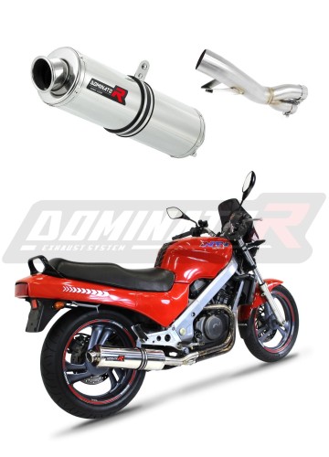 échappement silencieux DOMINATOR rond compatible avec la moto Honda NTV 650 REVERE 1988  1997 6