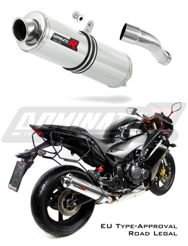 exhaust muffler DOMINATOR homologated road legal ROUND fits to CBR 600 F 2011  2015 3