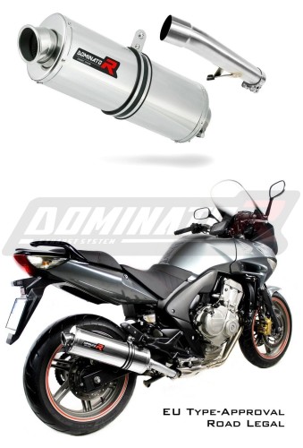 échappement silencieux DOMINATOR homologué ovale compatible avec la moto CBF 600 2008  2013 5