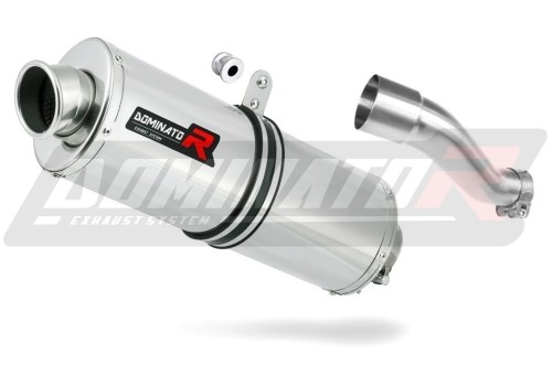 échappement silencieux DOMINATOR ovale compatible avec la moto Honda CB 500 X 2017  2019 3