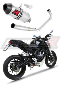 Honda CB 125 R 2018 - 2020 Ligne complète d'échappement Collecteur Silencieux HP3 + dB killer medium