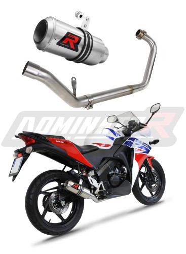 CBR 125 R EXHAUST Honda Full System Muffler Auspuff Sportauspuff Silencer Echappement Silencieux Scarico Scarichi Escape Collector Manifold Wydech Tłumik GP 2011 - 2018 DOMINATOR x