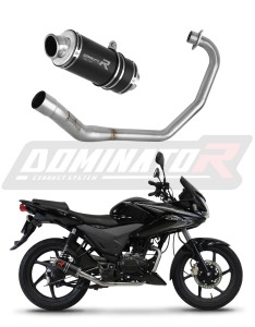 Honda CBF 125 2009 - 2014 Ligne complète d'échappement Collecteur Silencieux GP1 NOIR + dB killer medium