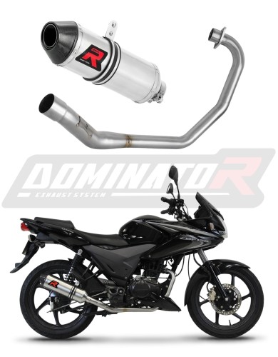 kompletny układ wydechowy z tłumikiem DOMINATOR Full System HP3 pasujący do motocykla Honda CBF 125 2009 - 2014 6