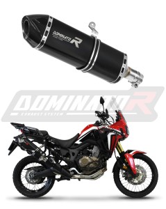 Honda CRF 1000L Africa Twin 2016 - 2019 Pot d'échappement Silencieux HP7 NOIR + dB killer medium