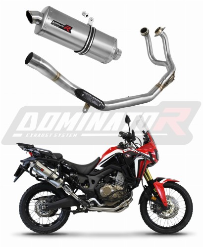 complete exhaust system with muffler DOMINATOR Full System P7 fits to Honda CRF 1000L Africa Twin 2016  2019 6
