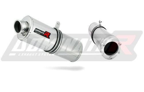 échappement silencieux DOMINATOR ovale compatible avec la moto Hyosung GT 650  3