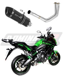 Kawasaki VERSYS 650 2015 - 2020 Ligne complète d'échappement Collecteur Silencieux HP1 NOIR + dB killer medium
