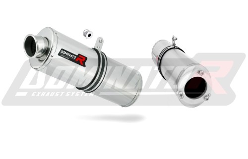 échappement silencieux DOMINATOR ovale compatible avec la moto Kawasaki ZRX 1200 R 2001  2007 3