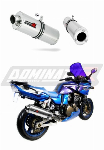 échappement silencieux DOMINATOR ovale compatible avec la moto Kawasaki ZRX 1200 S 2001  2007 5