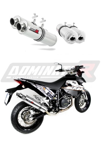 wydech tłumik DOMINATOR Okrągły pasujący do motocykla KTM 950 SM Supermoto R 2006 - 2008 3