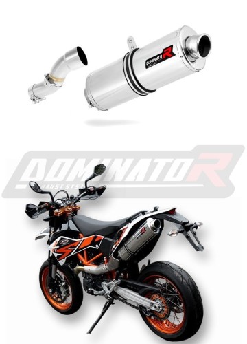 échappement silencieux DOMINATOR ovale compatible avec la moto KTM 690 SMC 2008  2011 4