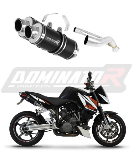 exhaust muffler DOMINATOR GP1 BLACK fits to KTM 990 SUPER Duke 2005  2013 6