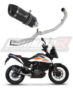 KTM 390 Adventure 2020 - 2023  Full Exhaust System Collector Silencer HP1 BLACK + dB killer medium