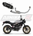 kompletny układ wydechowy z tłumikiem DOMINATOR Full System HP3 CZARNY pasujący do motocykla Honda VTR 250 2009 - 2015 6