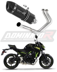 Kawasaki Z650 2017 - 2023 Ligne complète d'échappement Collecteur Silencieux HP1 NOIR + dB killer medium