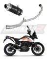 kompletny układ wydechowy z tłumikiem DOMINATOR Full System GP1 CZARNY pasujący do motocykla KTM 390 Adventure 2020 - 2023 5