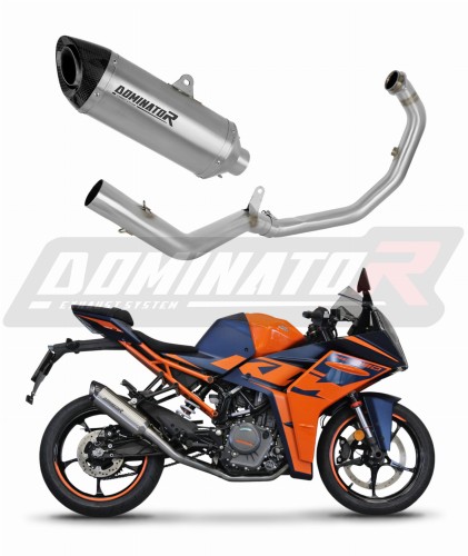KTM RC 390 2022 - 2023 Exhaust Muffler Manifold Collector Auspuff Sportauspuff Silencer Echappement Silencieux Scarico Marmitta Scarichi Escape Wydech Tłumik Kolektor HP8 DOMINATOR Full Exhaust System x