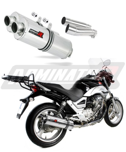 BREVA ie 750 Exhaust MOTO GUZZI Muffler Auspuff Sportauspuff Silencer Echappement Silencieux Scarico Scarichi Escape Wydech Tłumik OVAL 2003 - 2009 Dominator  x