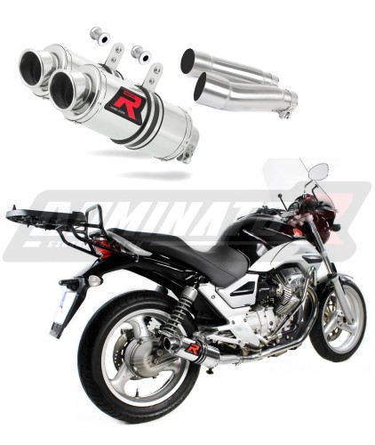 BREVA ie 750 Exhaust MOTO GUZZI Muffler Auspuff Sportauspuff Silencer Echappement Silencieux Scarico Scarichi Escape Wydech Tłumik GP 1 2003 - 2009 Dominator  x