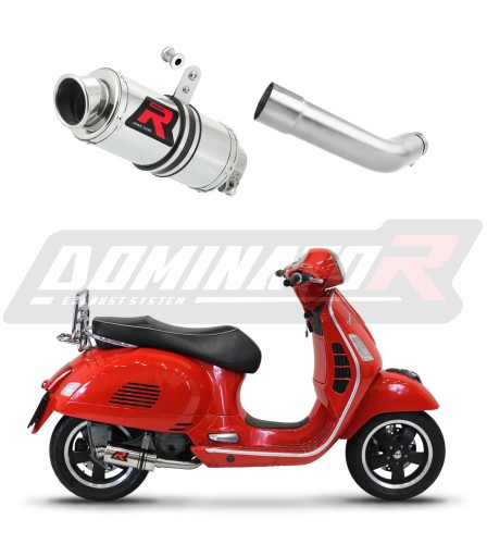 Piaggio Vespa GTS 125 2007 - 2012 motorcycle Exhaust Muffler Auspuff Sportauspuff Silencer Echappement Silencieux Scarico Scarichi Escape Wydech Tłumik  GP1 Dominator x