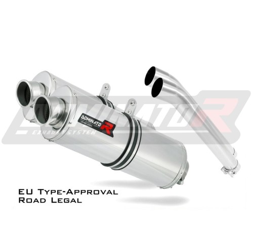 échappement silencieux DOMINATOR homologué ovale compatible avec la moto DL 1000 VSTROM 2002  2012 3