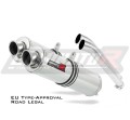 échappement silencieux DOMINATOR homologué rond compatible avec la moto DL 1000 VSTROM 2002  2012 3