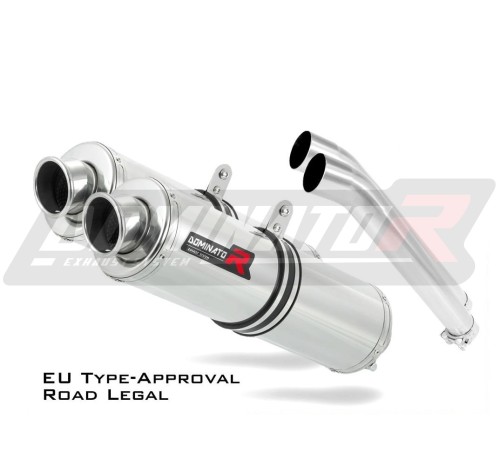 échappement silencieux DOMINATOR homologué rond compatible avec la moto DL 1000 VSTROM 2002  2012 3