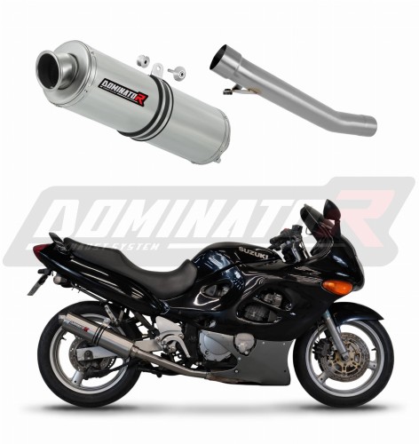 wydech tłumik DOMINATOR Okrągły pasujący do motocykla Suzuki GSXF 600 1998 - 2006 6
