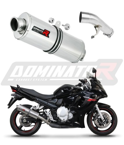 échappement silencieux DOMINATOR ovale compatible avec la moto Suzuki GSXF 650 2007  2016 6